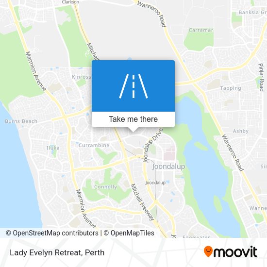 Lady Evelyn Retreat map