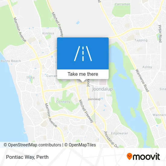 Mapa Pontiac Way