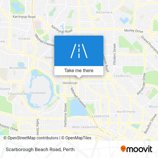 Scarborough Beach Road map