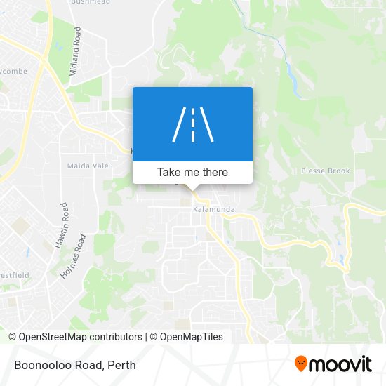 Boonooloo Road map