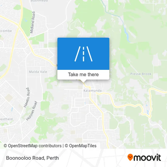 Mapa Boonooloo Road