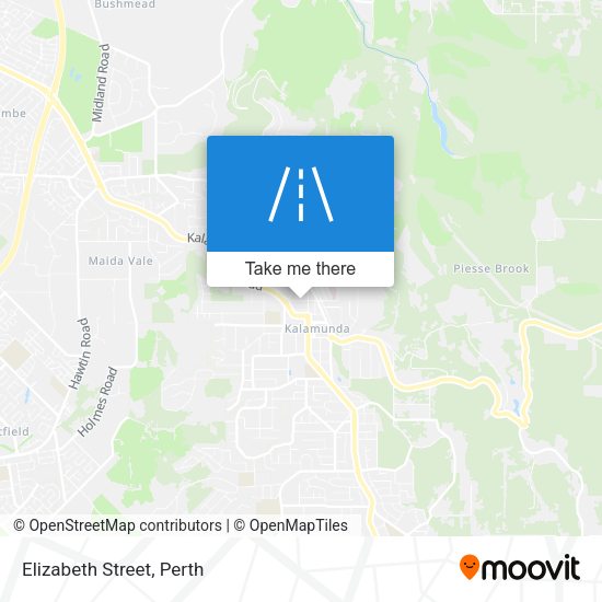 Elizabeth Street map
