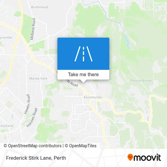 Mapa Frederick Stirk Lane