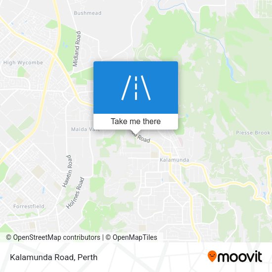 Kalamunda Road map