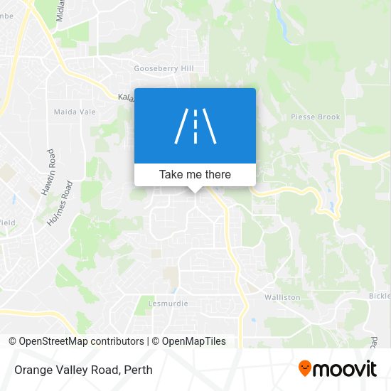 Orange Valley Road map
