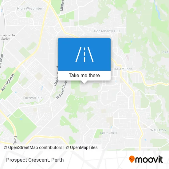 Mapa Prospect Crescent