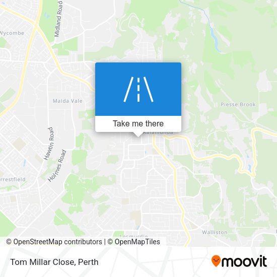 Tom Millar Close map