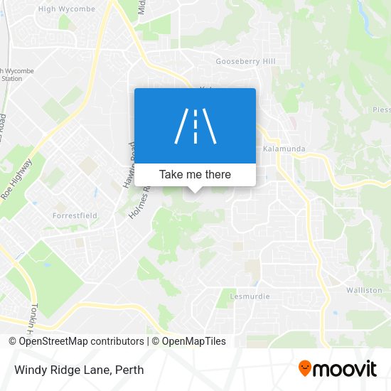 Windy Ridge Lane map