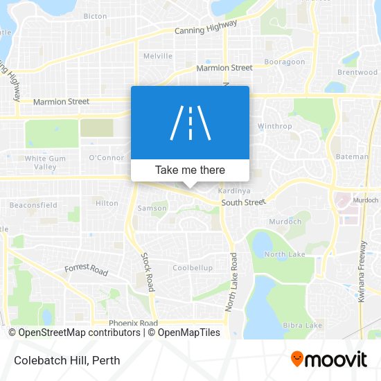 Colebatch Hill map