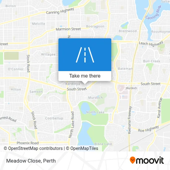 Mapa Meadow Close