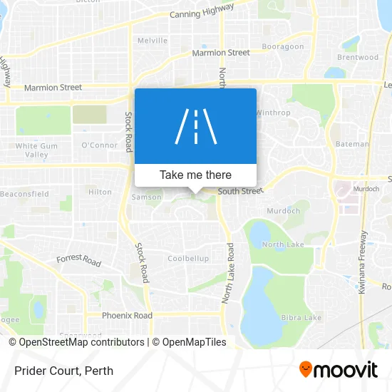 Mapa Prider Court