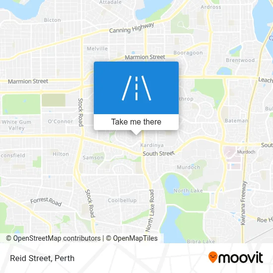 Mapa Reid Street