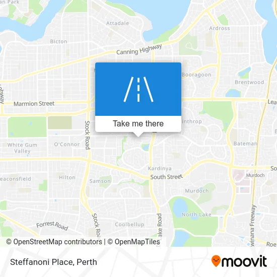 Mapa Steffanoni Place