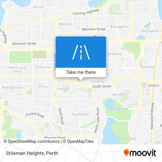 Mapa Stileman Heights