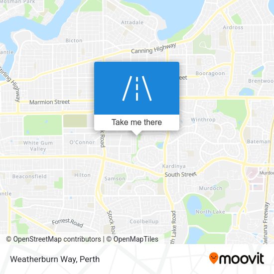 Weatherburn Way map