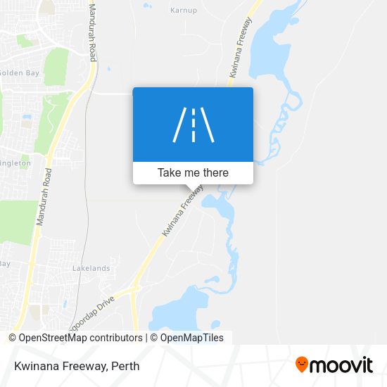 Kwinana Freeway map