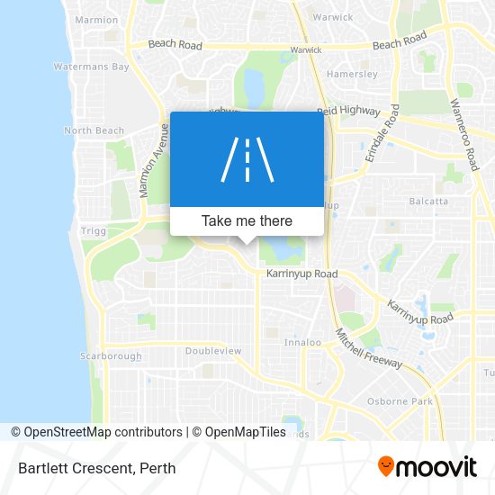 Bartlett Crescent map