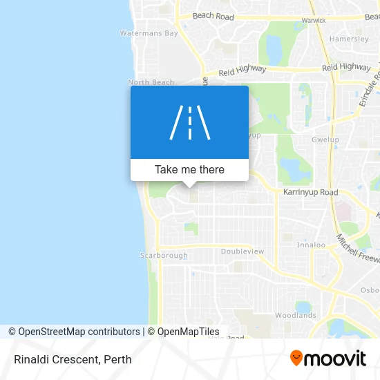 Mapa Rinaldi Crescent