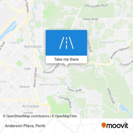 Anderson Place map