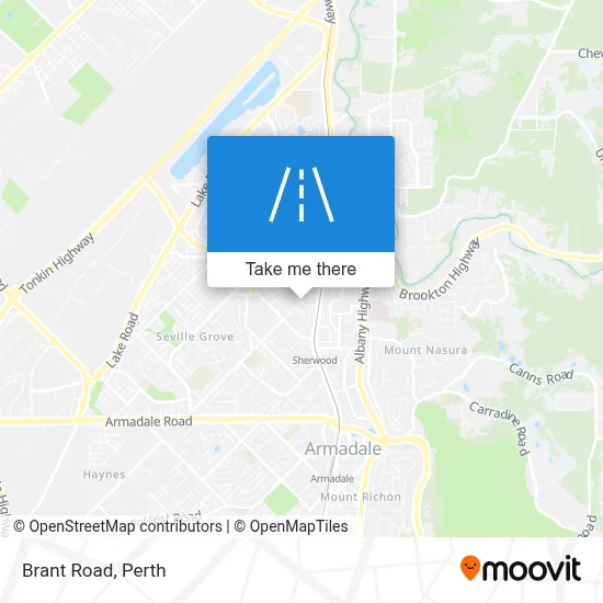 Mapa Brant Road