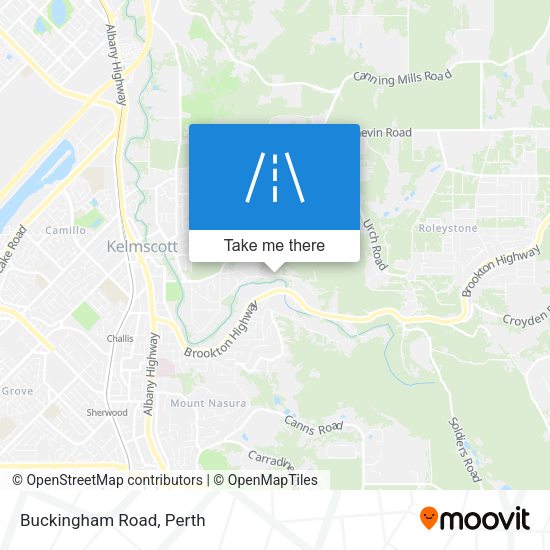 Buckingham Road map