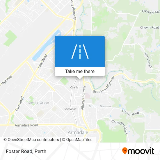 Mapa Foster Road