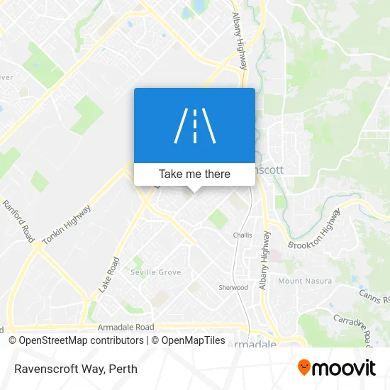 Mapa Ravenscroft Way