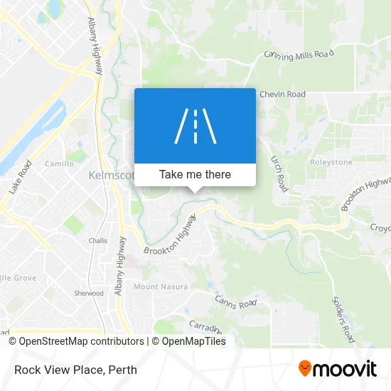 Mapa Rock View Place