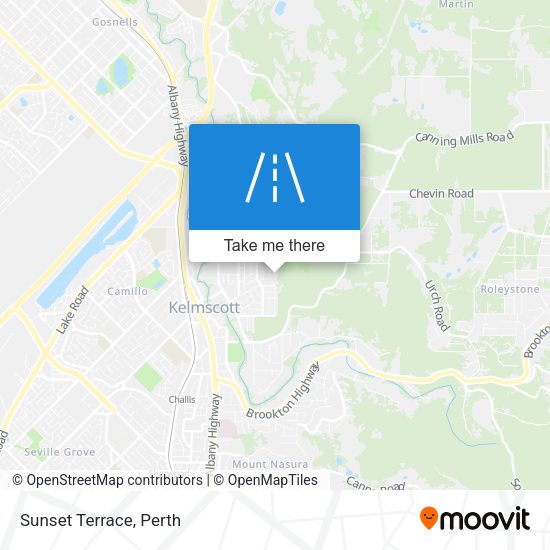 Sunset Terrace map
