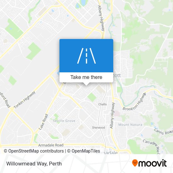 Willowmead Way map