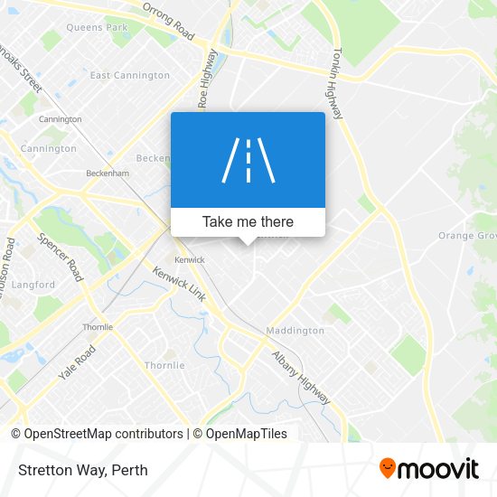 Stretton Way map