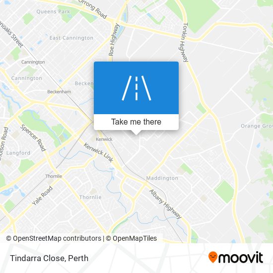 Tindarra Close map