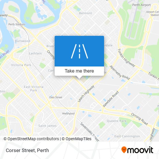 Corser Street map