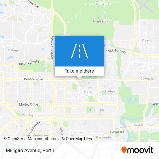 Milligan Avenue map