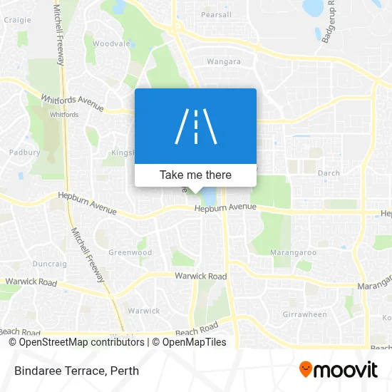 Mapa Bindaree Terrace