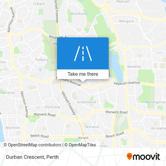 Durban Crescent map