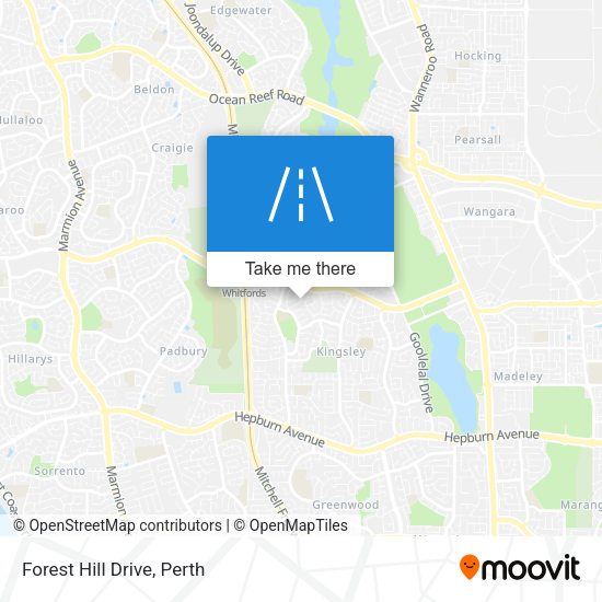 Forest Hill Drive map