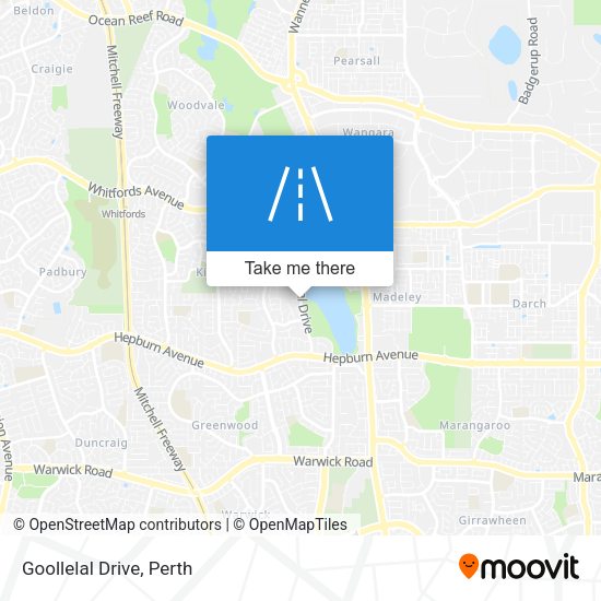 Goollelal Drive map