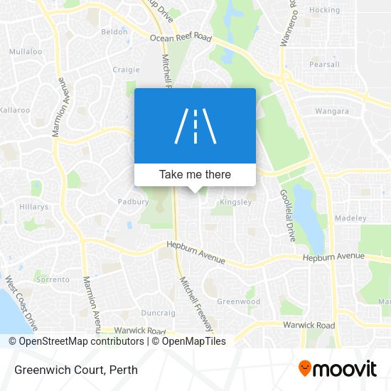 Greenwich Court map