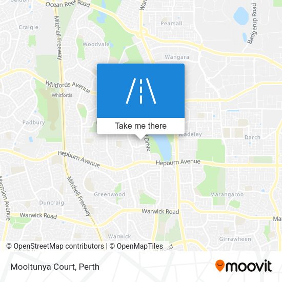 Mooltunya Court map