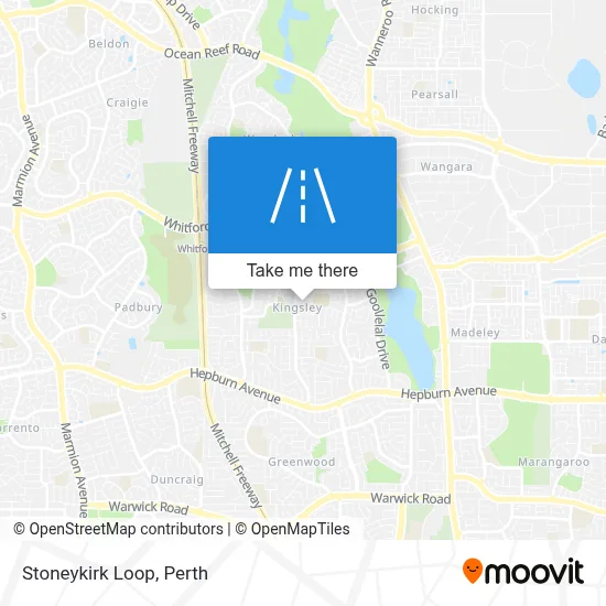 Mapa Stoneykirk Loop