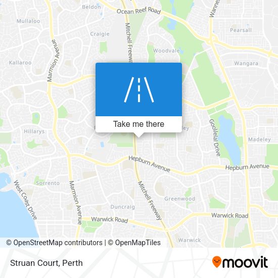 Struan Court map