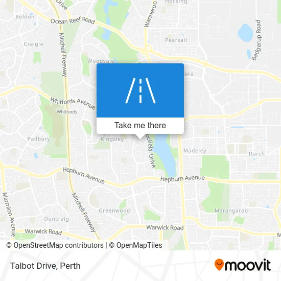 Mapa Talbot Drive