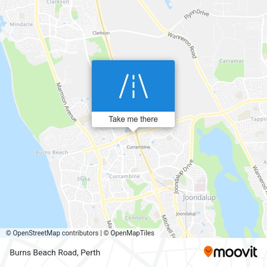 Burns Beach Road map