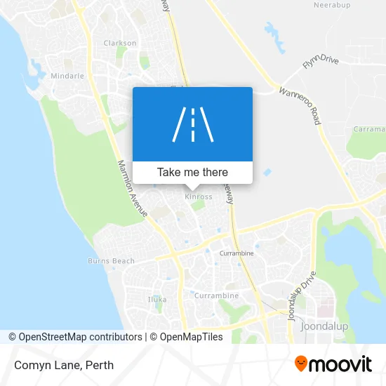Mapa Comyn Lane