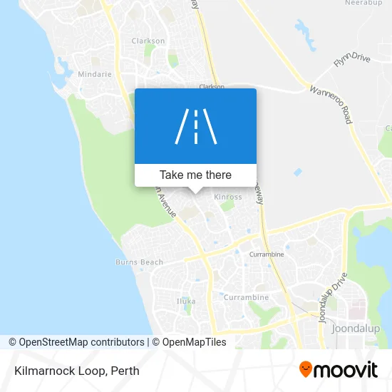 Mapa Kilmarnock Loop