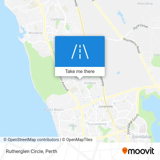 Mapa Rutherglen Circle