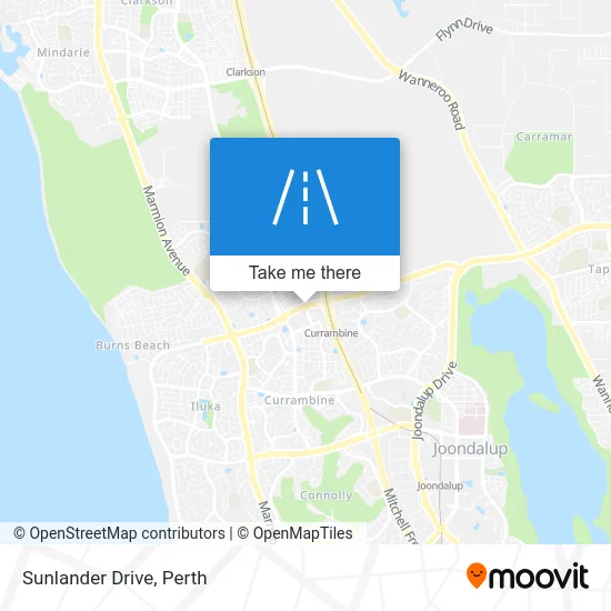 Mapa Sunlander Drive