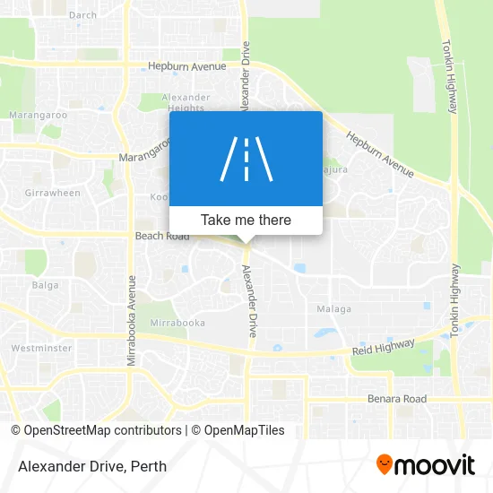 Mapa Alexander Drive