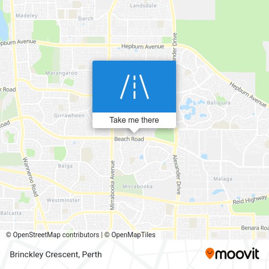 Brinckley Crescent map